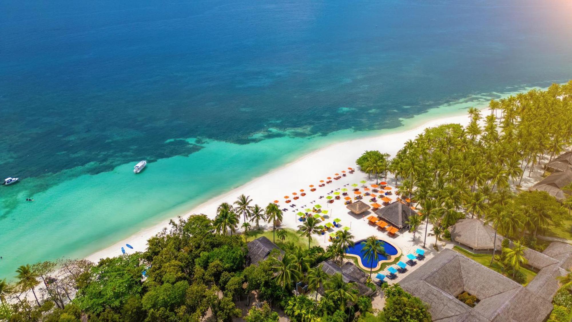 Oceanica Resort Panglao, Bohol Luaran gambar Aerial view of the beach